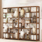 9.84" Wide Modern Wooden Shelf Bookcase Matte Finish Etagere Bookshelf