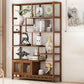 9.84" Wide Modern Wooden Shelf Bookcase Matte Finish Etagere Bookshelf