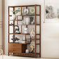 9.84" Wide Modern Wooden Shelf Bookcase Matte Finish Etagere Bookshelf