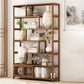 9.84" Wide Modern Wooden Shelf Bookcase Matte Finish Etagere Bookshelf