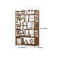 9.84" Wide Modern Wooden Shelf Bookcase Matte Finish Etagere Bookshelf