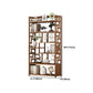 9.84" Wide Modern Wooden Shelf Bookcase Matte Finish Etagere Bookshelf
