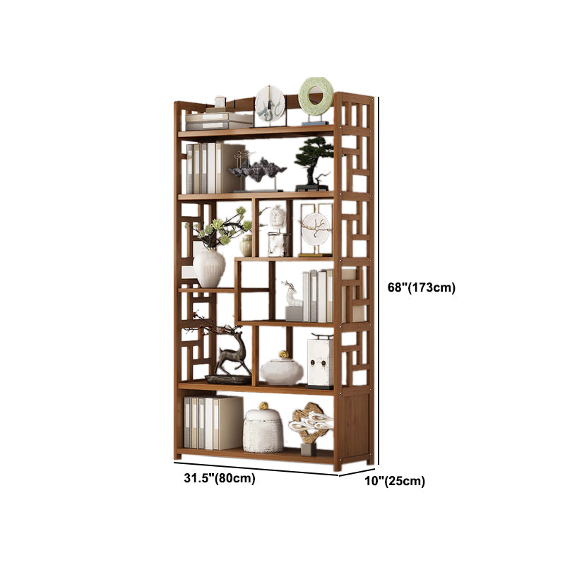 9.84" Wide Modern Wooden Shelf Bookcase Matte Finish Etagere Bookshelf