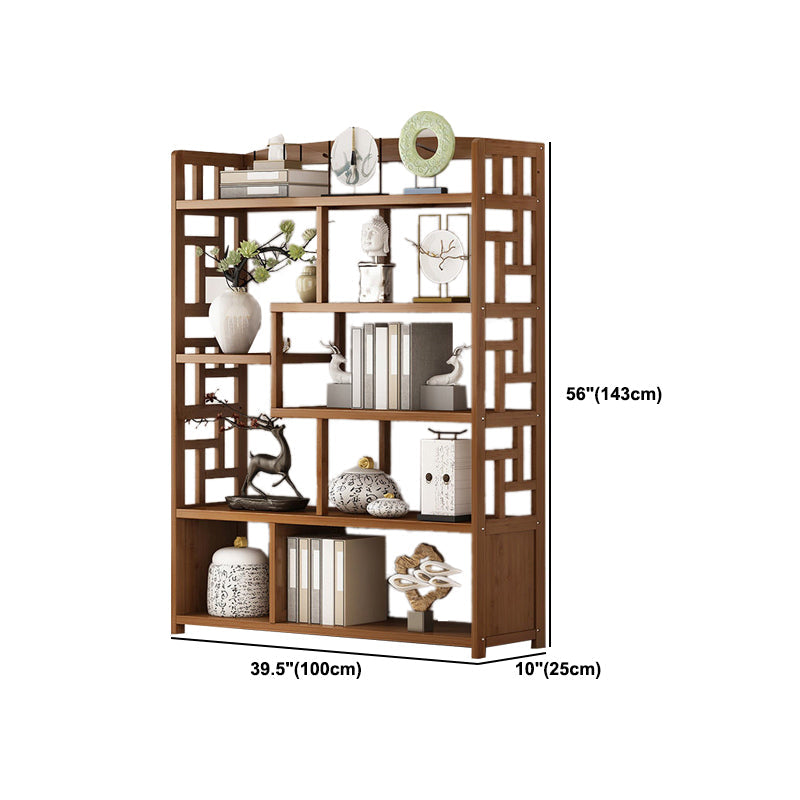 9.84" Wide Modern Wooden Shelf Bookcase Matte Finish Etagere Bookshelf