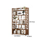 9.84" Wide Modern Wooden Shelf Bookcase Matte Finish Etagere Bookshelf