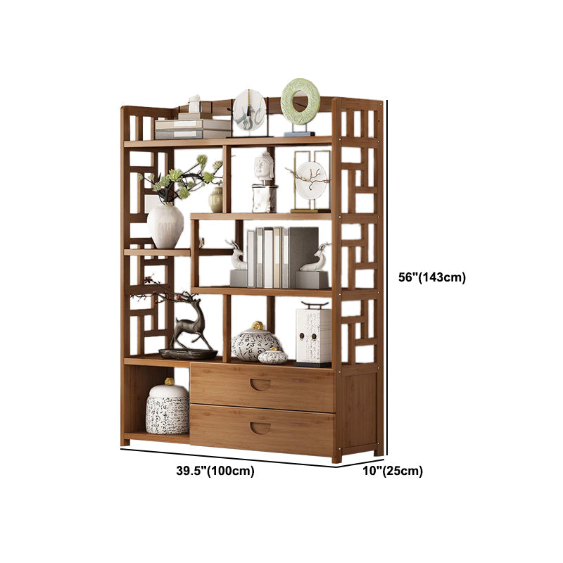 9.84" Wide Modern Wooden Shelf Bookcase Matte Finish Etagere Bookshelf