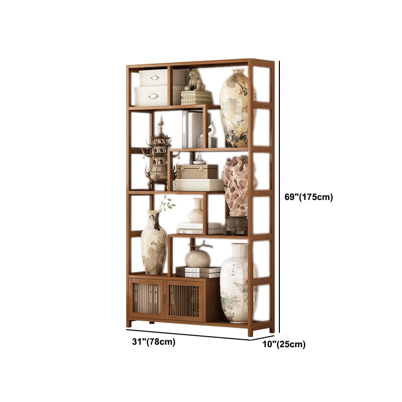 9.84" Wide Modern Wooden Shelf Bookcase Matte Finish Etagere Bookshelf