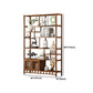 9.84" Wide Modern Wooden Shelf Bookcase Matte Finish Etagere Bookshelf
