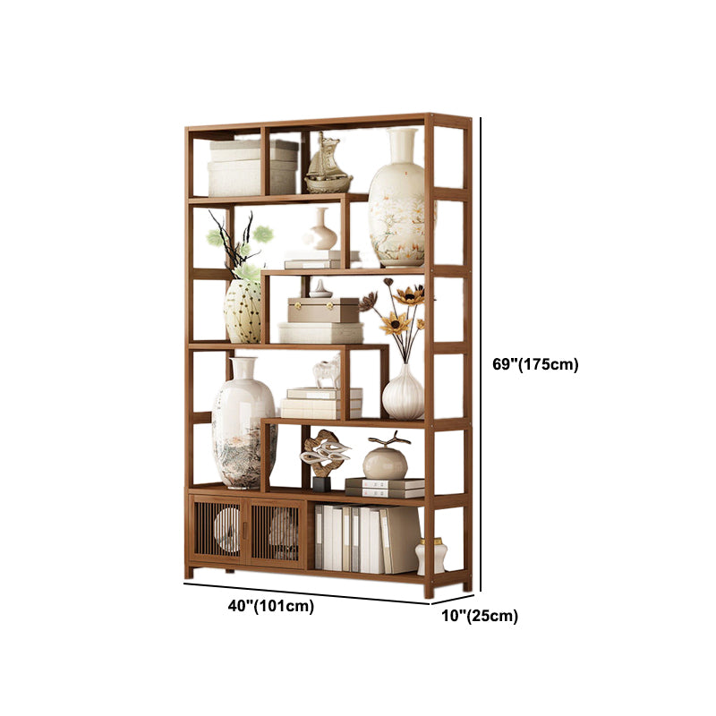 9.84" Wide Modern Wooden Shelf Bookcase Matte Finish Etagere Bookshelf