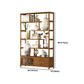 9.84" Wide Modern Wooden Shelf Bookcase Matte Finish Etagere Bookshelf