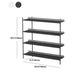 Etagere Shelf Bookcase Contemporary Metal Book Shelf for Study Room