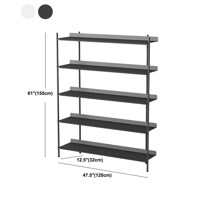 Etagere Shelf Bookcase Contemporary Metal Book Shelf for Study Room