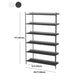 Etagere Shelf Bookcase Contemporary Metal Book Shelf for Study Room