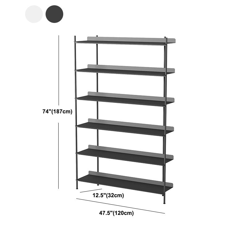 Etagere Shelf Bookcase Contemporary Metal Book Shelf for Study Room
