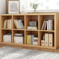 Contemporary Engineered Wood Bookshelf Closed Back Shelf Bookcase for Home