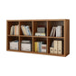 Contemporary Engineered Wood Bookshelf Closed Back Shelf Bookcase for Home