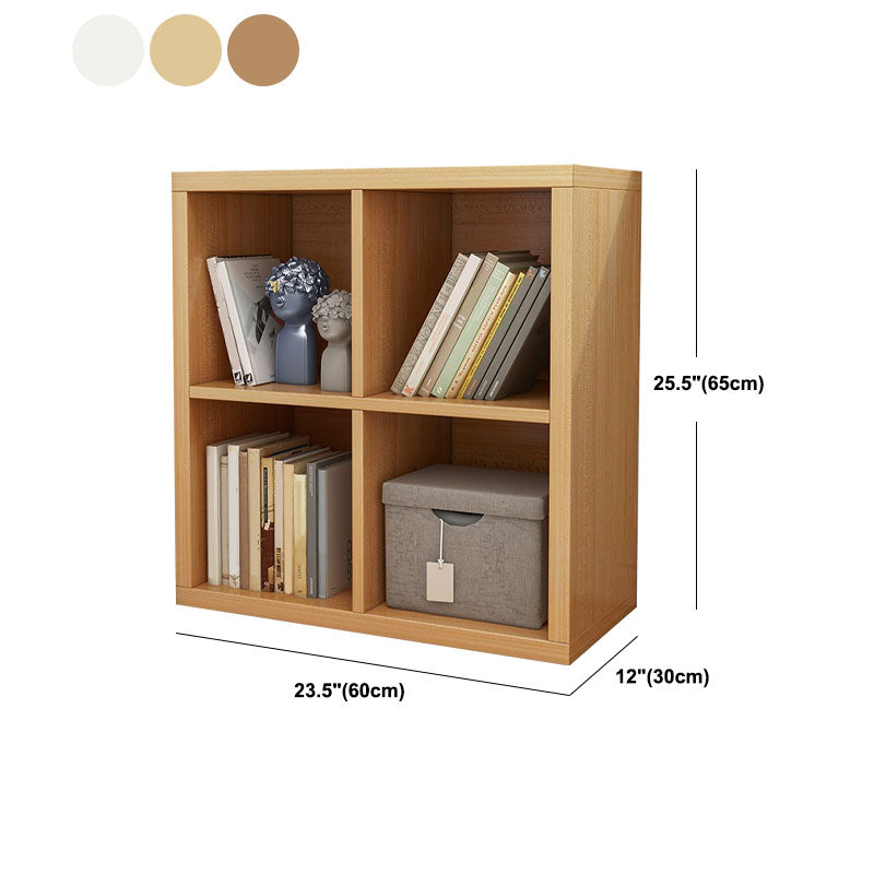 Contemporary Engineered Wood Bookshelf Closed Back Shelf Bookcase for Home