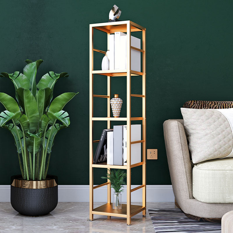 Contemporary Metal Book Shelf Open Home Shelf Bookcase with Shelves Clearhalo 'Bookcases' 'furn' 'furn_bookcases' 'Furniture' 'Office Furniture' 5840676