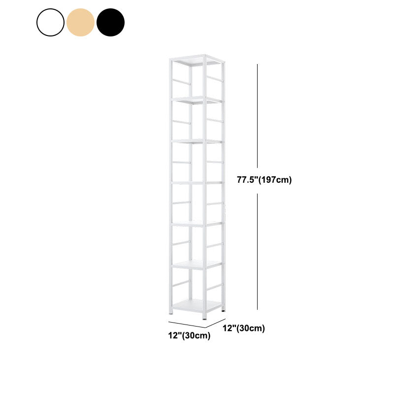 Contemporary Metal Book Shelf Open Home Shelf Bookcase with Shelves Clearhalo 'Bookcases' 'furn' 'furn_bookcases' 'Furniture' 'Office Furniture' 5840689