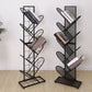 Contemporary Metal Book Shelf Vertical Etagere Shelf Bookcase for Study Room