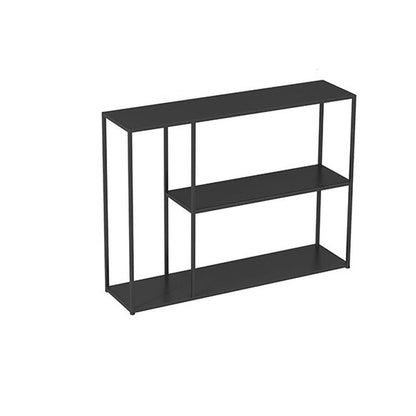 Contemporary Metal Shelf Bookcase Black Etagere Book Shelf for Study Room 39.4"L x 11.8"W x 29.5"H Clearhalo 'Bookcases' 'furn' 'furn_bookcases' 'Furniture' 'Office Furniture' 5840712