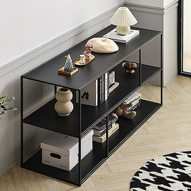 Contemporary Metal Shelf Bookcase Black Etagere Book Shelf for Study Room Clearhalo 'Bookcases' 'furn' 'furn_bookcases' 'Furniture' 'Office Furniture' 5840714