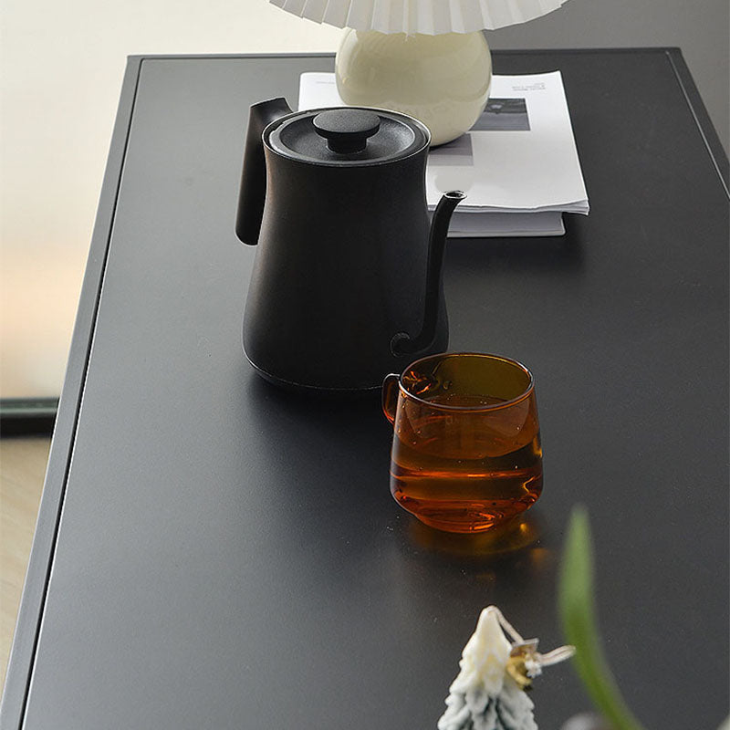 Contemporary Metal Shelf Bookcase Black Etagere Book Shelf for Study Room Clearhalo 'Bookcases' 'furn' 'furn_bookcases' 'Furniture' 'Office Furniture' 5840720