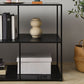 Contemporary Metal Shelf Bookcase Black Etagere Book Shelf for Study Room Clearhalo 'Bookcases' 'furn' 'furn_bookcases' 'Furniture' 'Office Furniture' 5840721