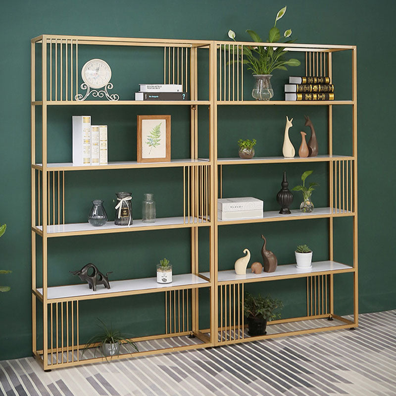 Modern Metal and Wooden Book Shelf Open Home Shelf Bookcase with Shelves Clearhalo 'Bookcases' 'furn' 'furn_bookcases' 'Furniture' 'Office Furniture' 5840741