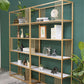 Modern Metal and Wooden Book Shelf Open Home Shelf Bookcase with Shelves Clearhalo 'Bookcases' 'furn' 'furn_bookcases' 'Furniture' 'Office Furniture' 5840743
