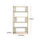 Modern Metal and Wooden Book Shelf Open Home Shelf Bookcase with Shelves Clearhalo 'Bookcases' 'furn' 'furn_bookcases' 'Furniture' 'Office Furniture' 5840747