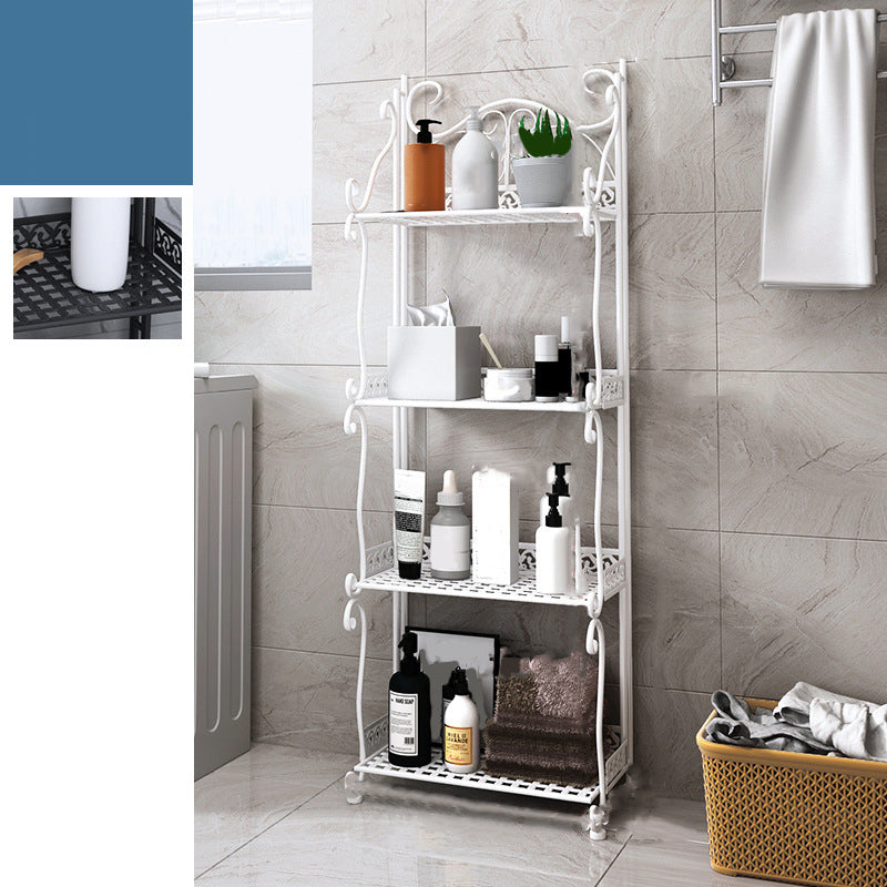 Estantería vertical de metal moderno estantería abierta para dormitorio