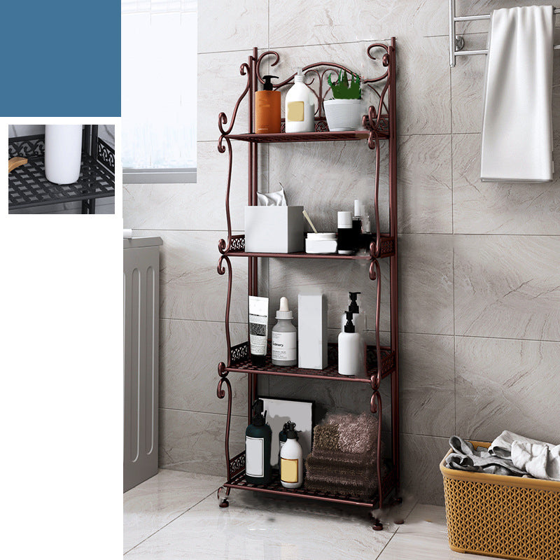 Estantería vertical de metal moderno estantería abierta para dormitorio