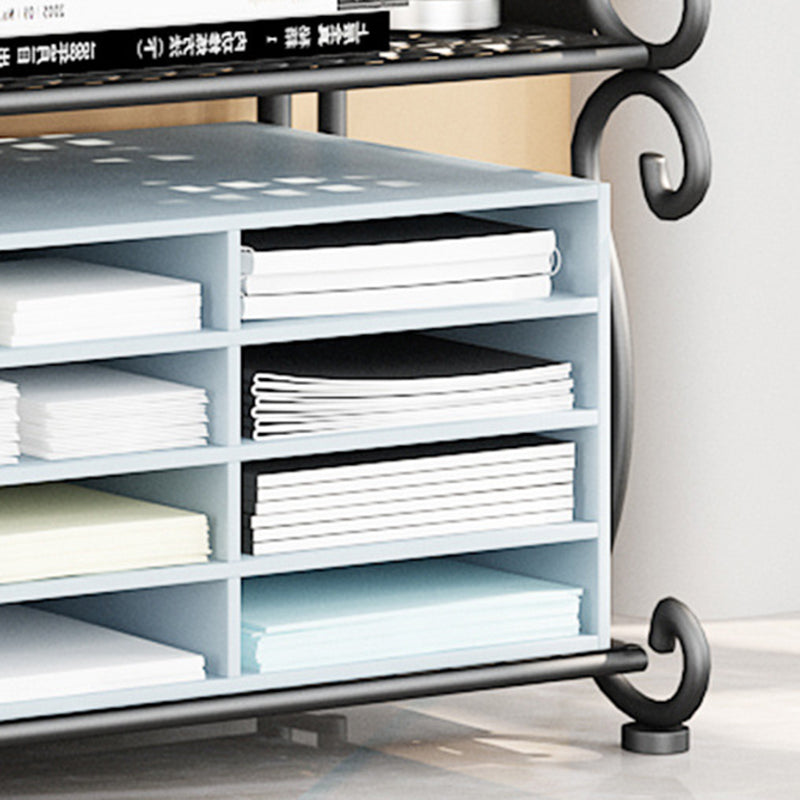 Estantería vertical de metal moderno estantería abierta para dormitorio