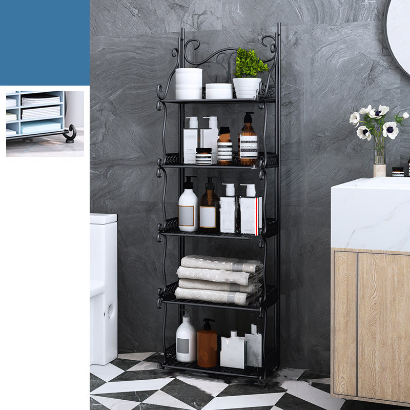 Estantería vertical de metal moderno estantería abierta para dormitorio