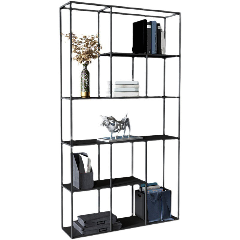 Estantería de metal moderna Etagere Open Shelf Bookcase in Burnish