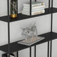 Estantería de metal moderna Etagere Open Shelf Bookcase in Burnish