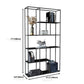 Estantería de metal moderna Etagere Open Shelf Bookcase in Burnish