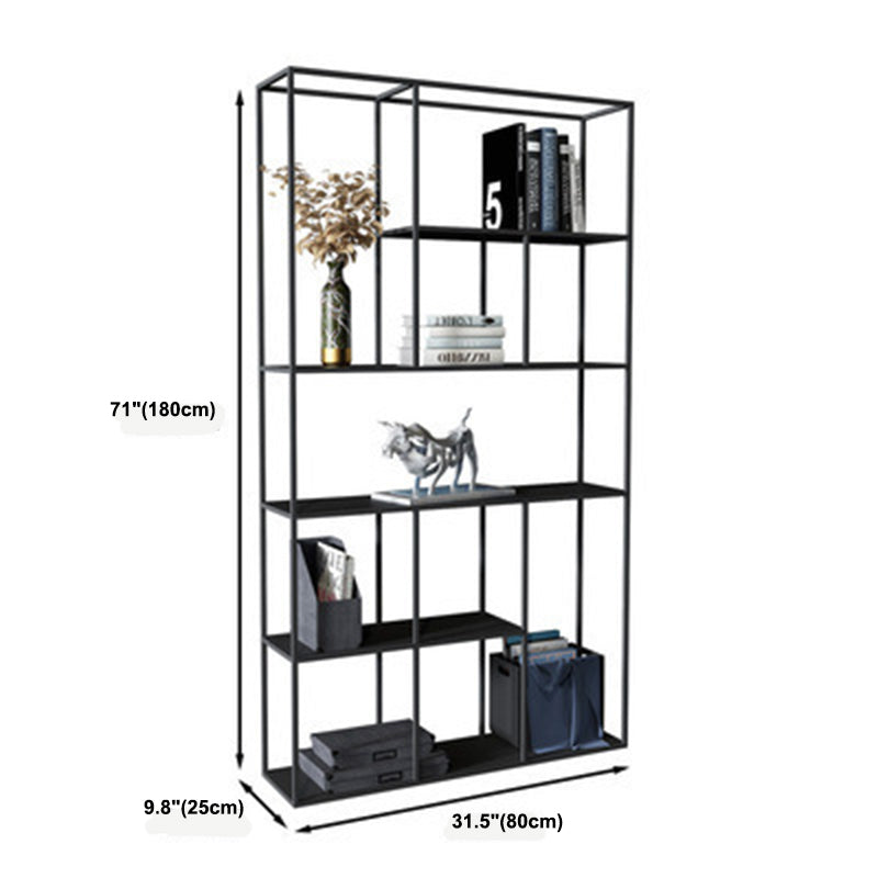 Estantería de metal moderna Etagere Open Shelf Bookcase in Burnish