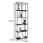 Estantería de metal moderna Etagere Open Shelf Bookcase in Burnish