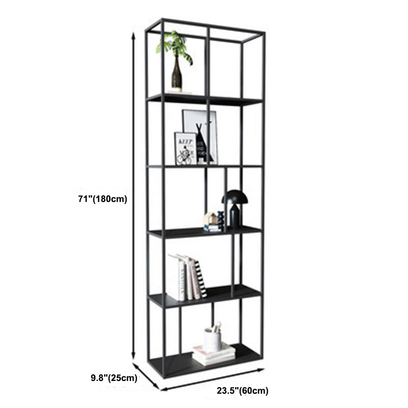 Estantería de metal moderna Etagere Open Shelf Bookcase in Burnish