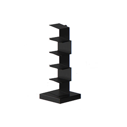 Libreria moderna in metallo geometrico chiuso. Libreria verticale