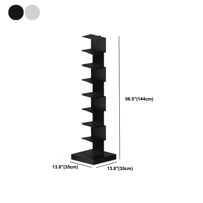 Libreria moderna in metallo geometrico chiuso. Libreria verticale