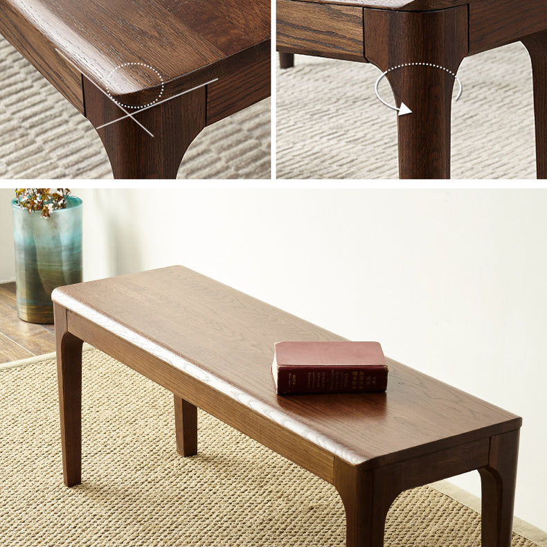 Rectangle Brown Seating Bench Modern Solid Wood Entryway and Bedroom Bench Clearhalo 'Benches' 'Chairs & Seating' 'furn' 'furn_benches' 'Furniture' 'Living Room Furniture' 5840888