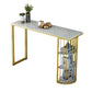 Glam Juego de mesa de bar de 1/3 piezas, mesa de mostrador de piedra con taburetes altos para sala de estar