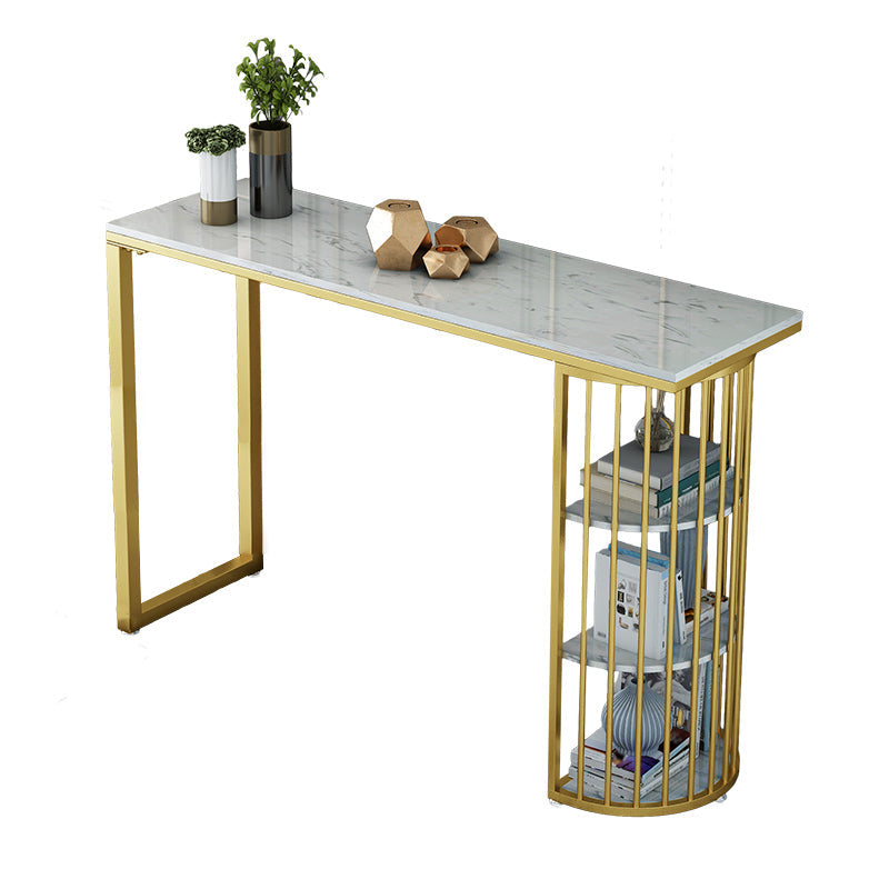 Glam Juego de mesa de bar de 1/3 piezas, mesa de mostrador de piedra con taburetes altos para sala de estar