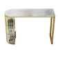 Glam Juego de mesa de bar de 1/3 piezas, mesa de mostrador de piedra con taburetes altos para sala de estar