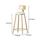 Glam Juego de mesa de bar de 1/3 piezas, mesa de mostrador de piedra con taburetes altos para sala de estar