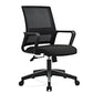 Contemporary Mesh Desk Chair with Nylon Legs Black Office Chair Black 1 Piece Clearhalo 'furn' 'furn_office_chair' 'Furniture' 'Office Chairs' 'Office Furniture' 'office_chair' 5842442