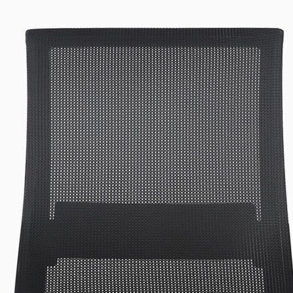 Contemporary Mesh Desk Chair with Nylon Legs Black Office Chair Clearhalo 'furn' 'furn_office_chair' 'Furniture' 'Office Chairs' 'Office Furniture' 'office_chair' 5842443